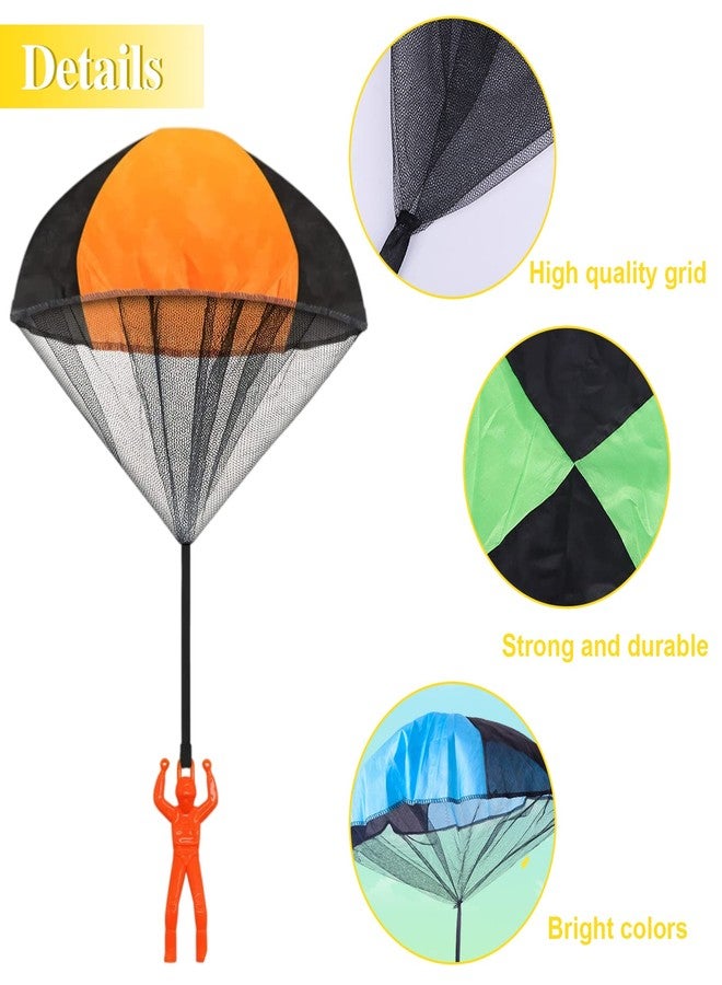 Juuxncgv 10 Pack Parachute Toy,Tangle Free Throwing Toy Parachute,Outdoor Toss It Up Flying Toys for Kids,Gifts(5 Colors) - Image 4